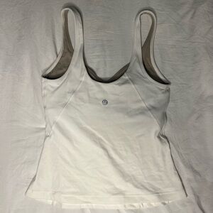 LULUEMON LONG ALIGN TANK SIZE ZERO- WHITE!